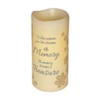 "Sweet Treasured Memories" Flameless Sympathy Candle